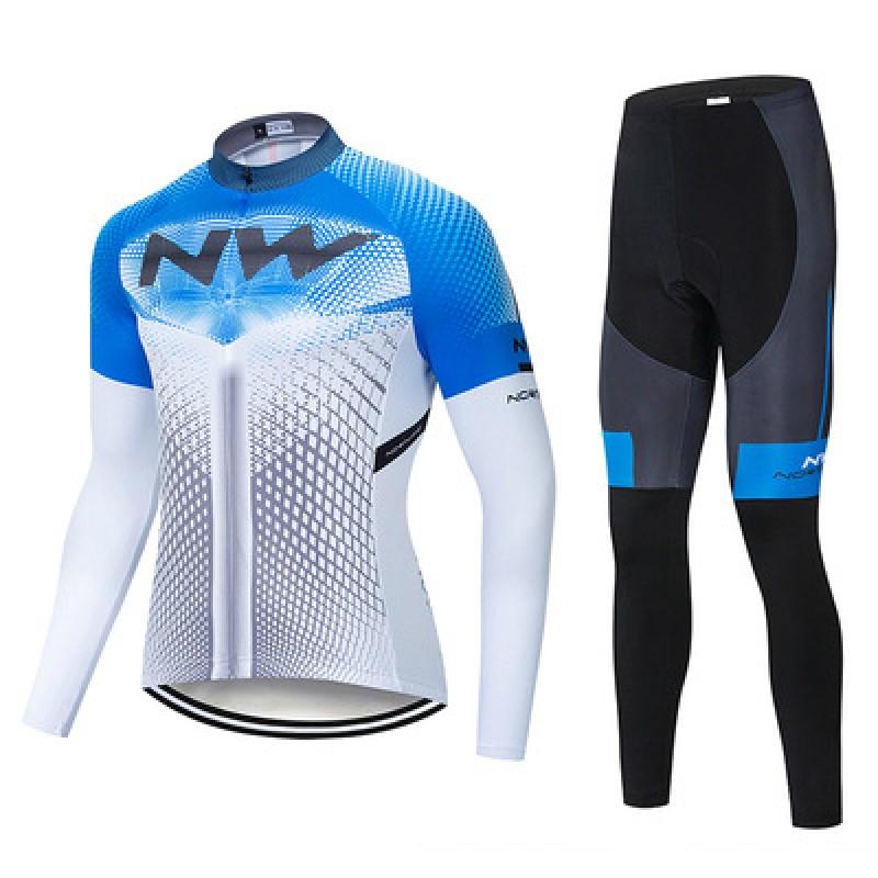 Long Sleeve Cycling Jersey Set With Matching Pants Road Mountain Bike Riding Winter Unisex