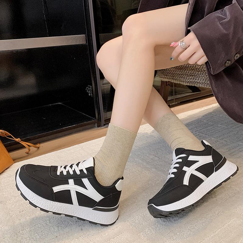 Modische Neue Bequeme Verschleißfeste Rutschfeste Damen Schuhe Frühling und Herbst Elegant Runde Spitze Sport- und Freizeitschuhe