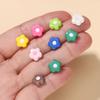5Pcs/Lot Colorful Acrylic Flower Loose Spacer Beads for Handmade Jewelry Making DIY Bracelet Necklace Earrings Accessories