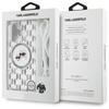 Karl Lagerfeld Klhmp16Shckcklct Iphone   16 6.1 Transparent Hardcase Iml Crossbody Monogram Karl & Choupette Head Magsafe