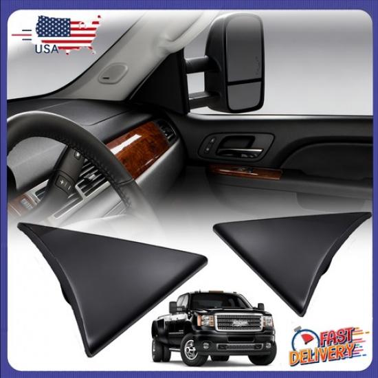 Interior Mirror Triangle Cover Cap Trim Panel For 2007-2014 Chevy Silverado GMC