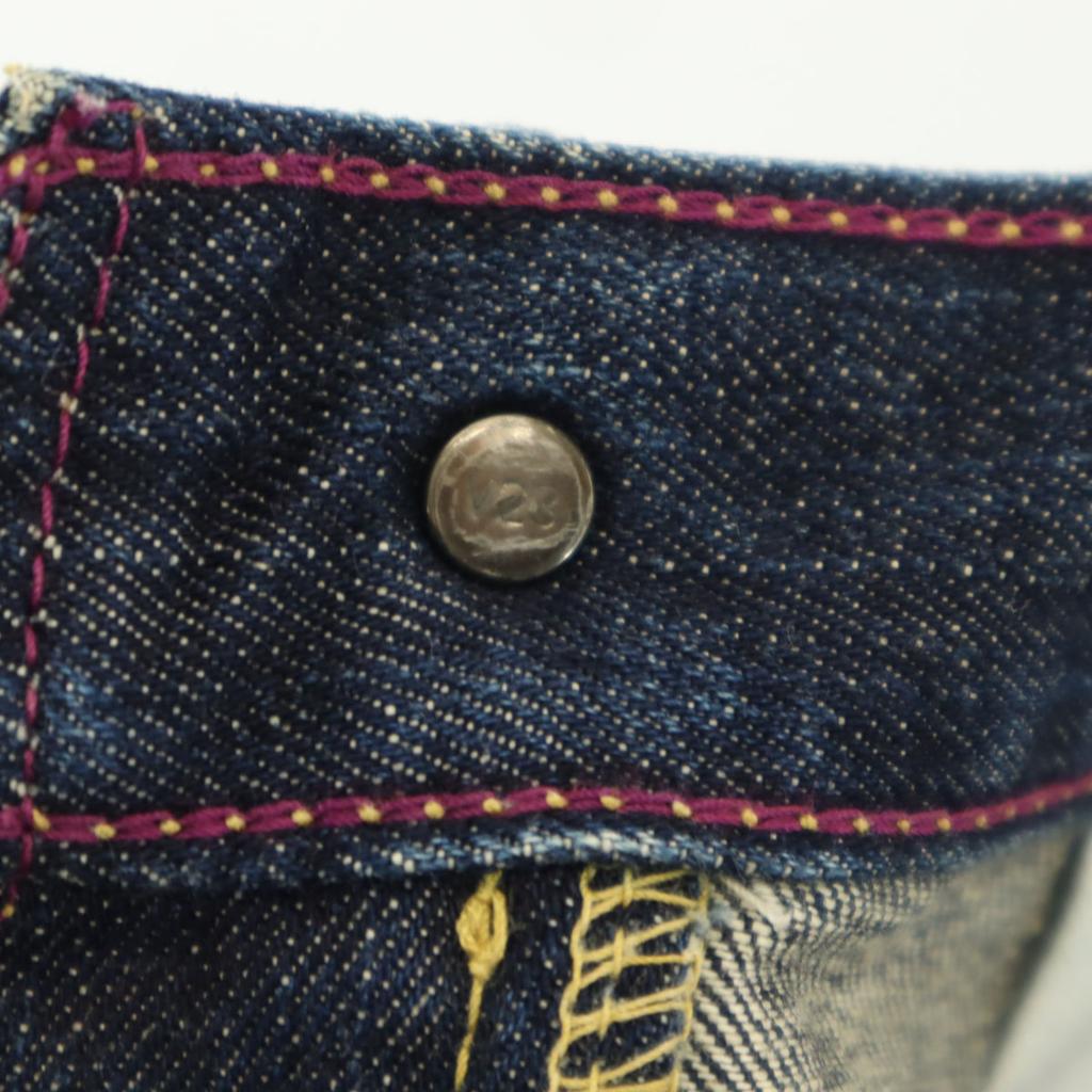 Levi's 502 Purple Package Straight Denim Pants W29 Indigo Jeans Men's Used