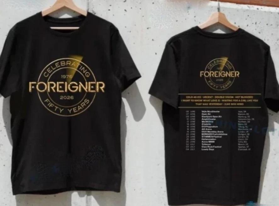 Foreigner Celebrating Fifty Years Tour 2026 T-shirt Gift For Fan L