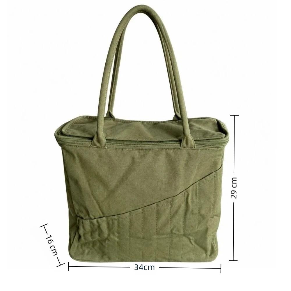 Multiple Pockets Sewing Tool Storage Bag 7 Yarn Holes Crochet Accessory Handbag  Birthday Gifts