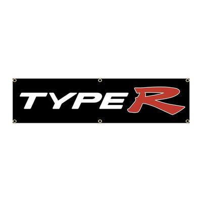 Type R Tapestry" Extra Large Flag / Flag Banner, Large Size 66.9 X 15.7