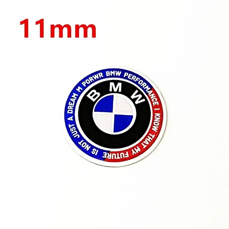 Für BMW M X3 X5 X6 5 Stück 11mm 14mm Auto Schlüssel Emblem Aufkleber Logo Plakette Abziehbild Für E34 E38 E39 E46 E60 E61 F90 E91 E92 F07 F10 F30