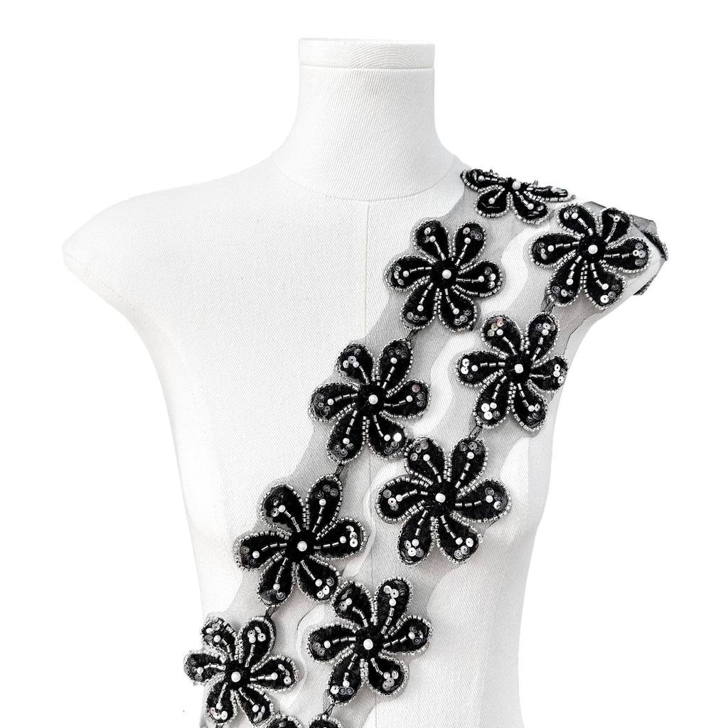 Color Flower Beads Three-Dimensional Lace Diy Clothing Skirt Lolita Hair Accessories Decorative Lace Accessories