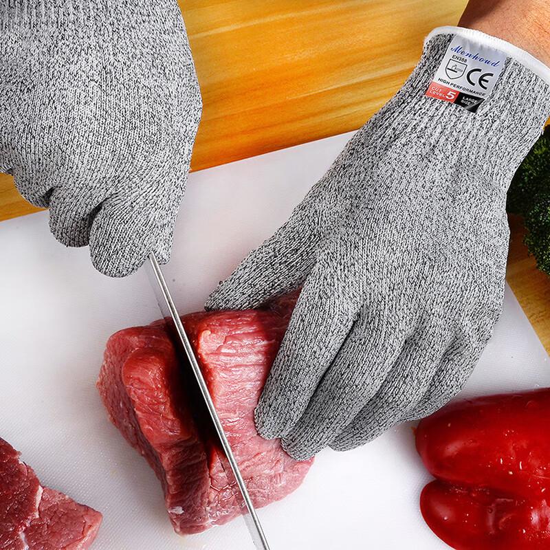 Jinsu HPPE Level 5 Cut-Resistant Work Gloves (5-Pair Pack)