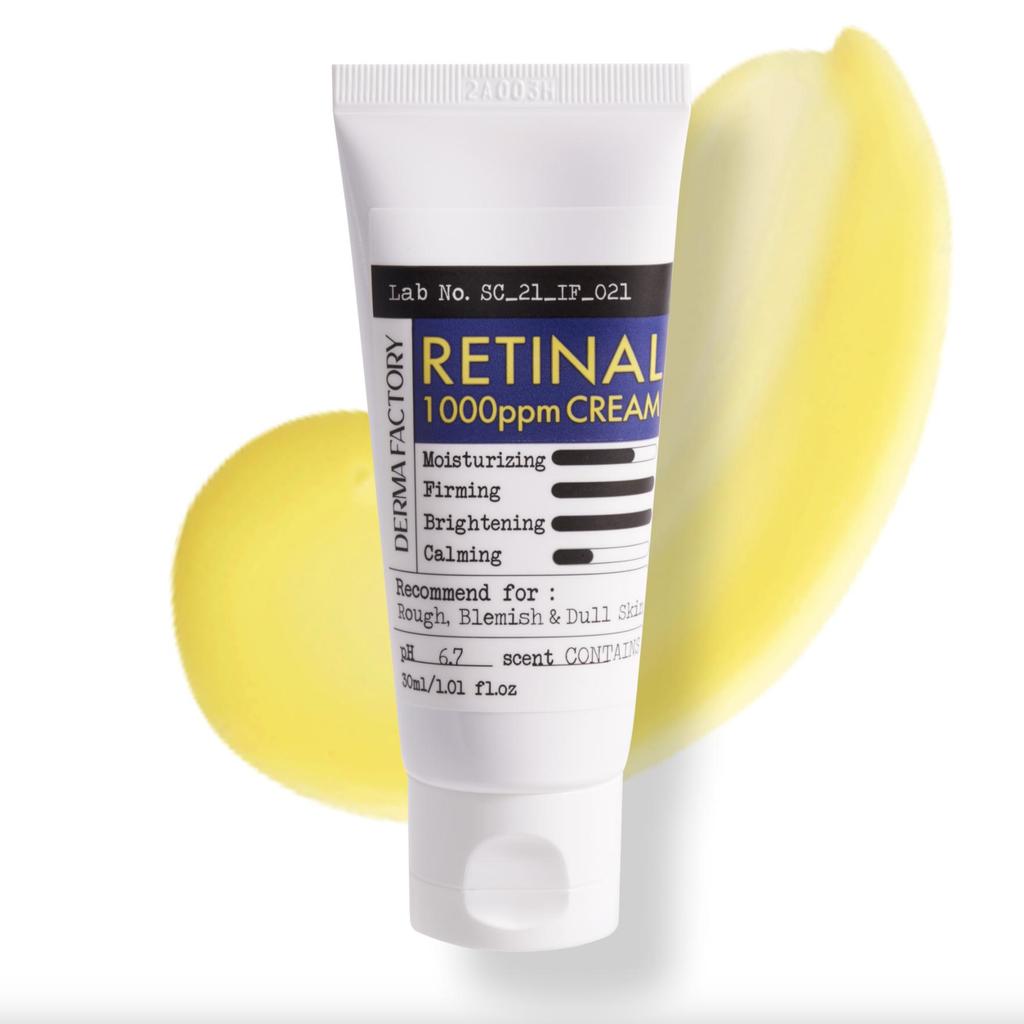 DERMA FACTORY Korean Retinal 1000ppm Nachtcreme – Anti-Aging- und Straffungsbehandlung mit maximaler Wirkung (30ml)