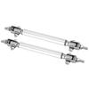 2Pcs 75mm Car Bumper Protector Lip Rod Splitter Strut Support Front Rr