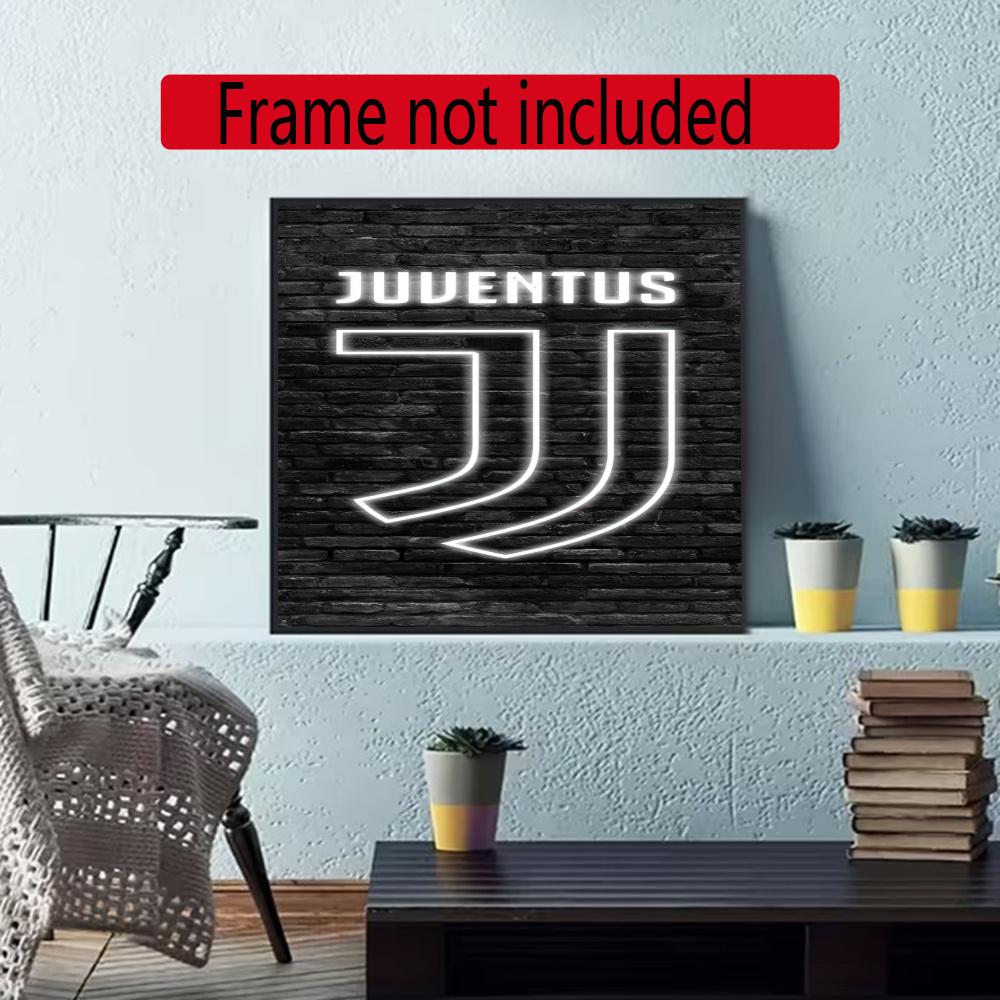 Juventus 5D Diamond Painting Round Diamond Rhinestones Mosaic Diamond Embroidery Wall Paintings Rhinestones Gift Frameless