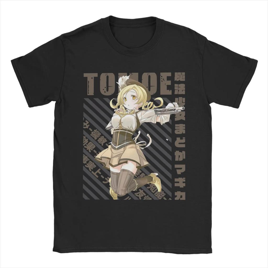 Puella Magi Madoka Magica Madoka Kaname Tshirt Pure Cotton Crew Neck Anime Graphic Print Unisex Wounisex Casual Oversized Streetwear