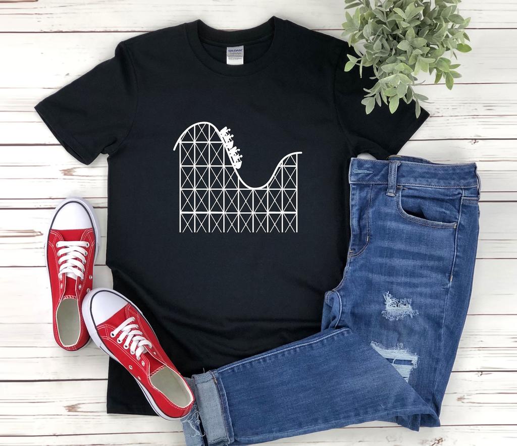 Roller Coaster and kids tshirt, Theme Park and kids tshirts, Roller Coaster Lover, Roller Coaster Merch, Amusement Park and kids tshirt