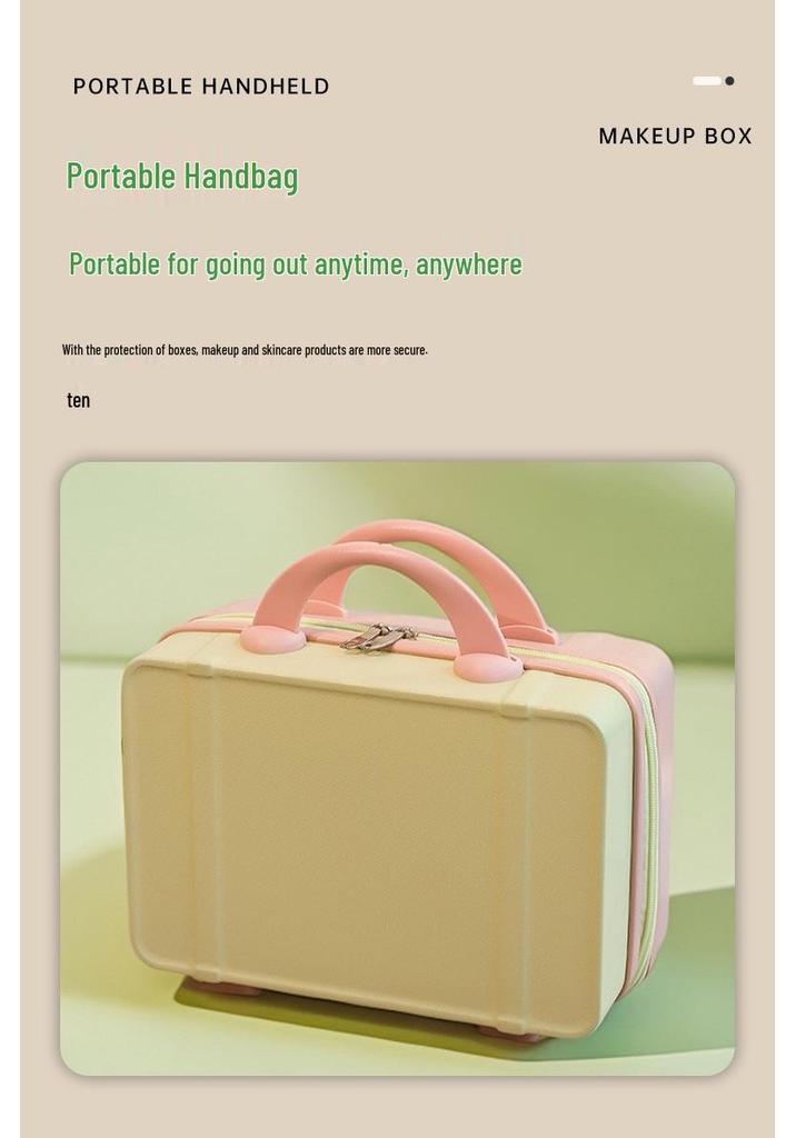 14-inch Mini Makeup Suitcase with Custom Logo and Password Lock