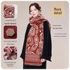 JIUMU Women's Pure Wool Scarf & Shawl Gift Set
