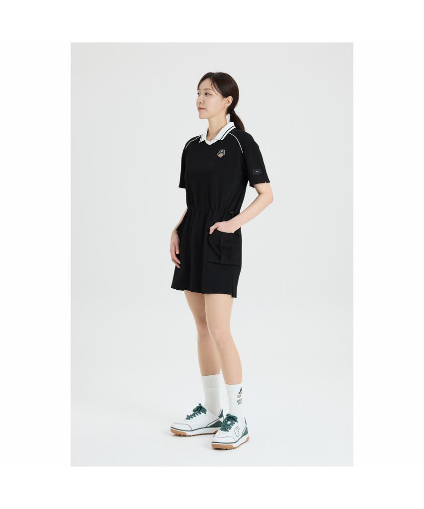 Goldeunbeeo (W) Pique Polo Collar One-Piece G5Uam26231Bkx