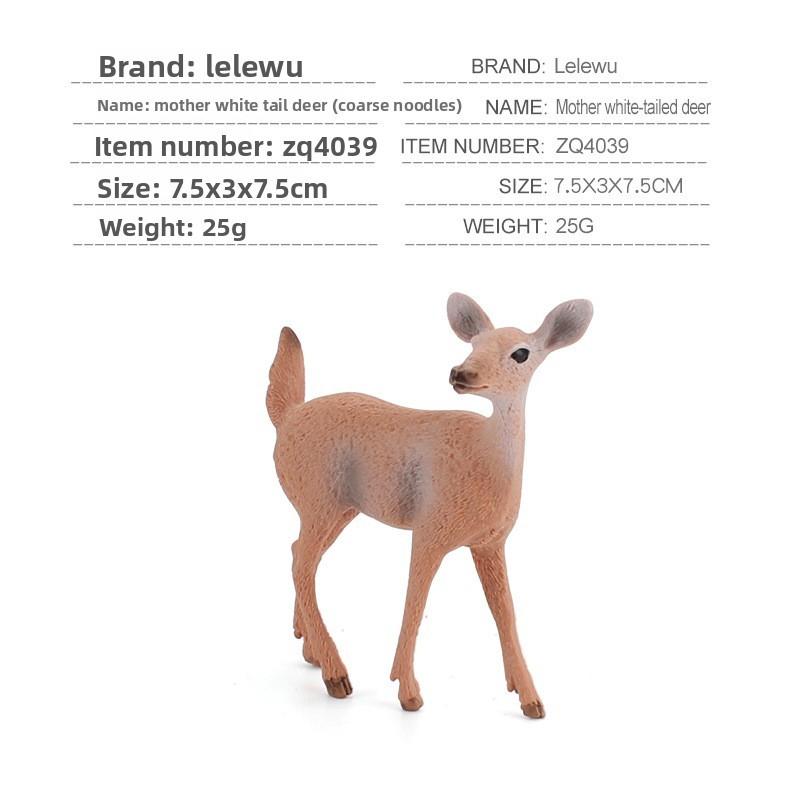 Animal Beaver Fox Deer Model Set With Pvc Material For Educational Display And Collectors