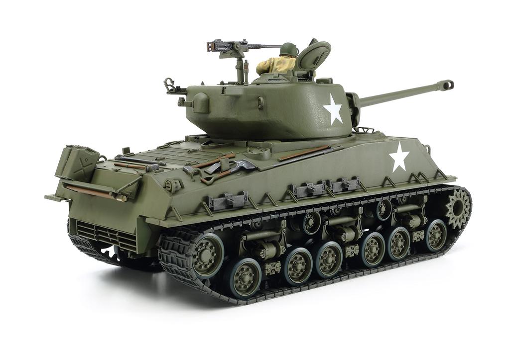 Tamiya Military Miniature Series 346 Army Tank M4A3E8 Sherman Easy Eight European Theater Plastic Model Kit 35346 1/35 No. U.S.