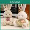 Cute Plaid Dress Cartoon Rabbit Plush Toy For Children