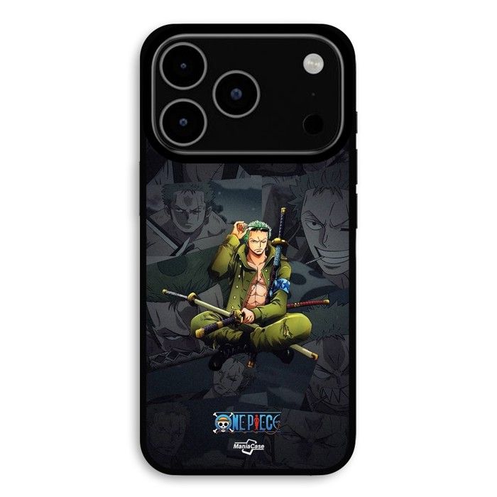 Cover Per iPhone 17 Pro One piece zoro wallpaper manga anime Maniacase nero