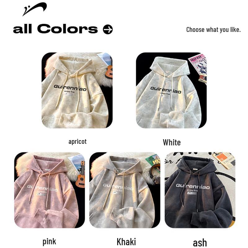 Guirenniao Men's Heavyweight Hooded Sweatshirt