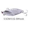 Full swimming layer metalVIBLuya Bait11g5.5cmUniversal artificial bait for light saltwater, specialized fishing bait for sea bas