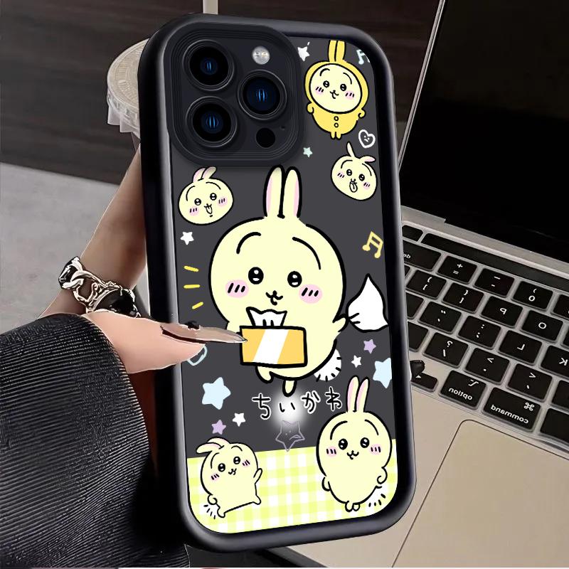 

Japanese Manga C-Chiikawas Usagi Case for iPhone 17 Air 16 E 15 14 Plus 13 12 Mini 11 Pro Max Liquid Silicone Shockproof Cover iPhone 14 Plus