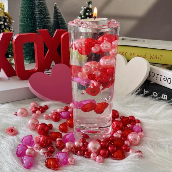 Perline Galleggianti Rosse E Bianche, Xlwen 1 Set Perline