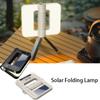 Multifunctional Emergency Light Rainproof 5 Lighting Modes Camping Lantern Solar Powered Foldable Outdoor Lighting