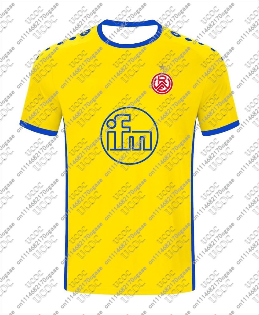 26‑27 Unisex Deutschland Erwachsener Mann Atmungsaktives Fußballtrikot Heimspiel Sport R‑Rot‑Weiss Essen Schnelltrocknendes Oberteil T-Shirt