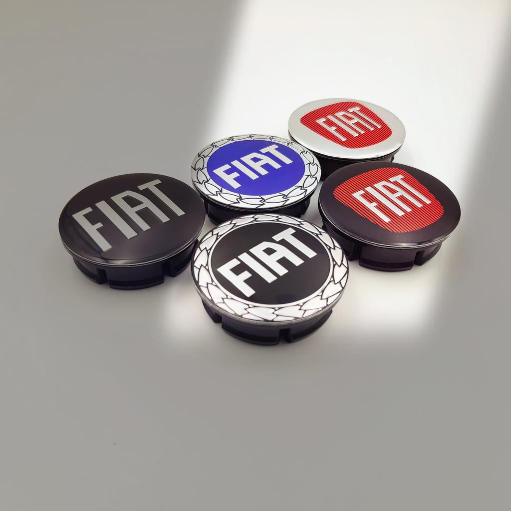 4ks 50mm 5cm logo fiat znak na auto Krytka středu kola Ráfek auta Tuningový kryt znaku Stylizační doplňky Pro 500
