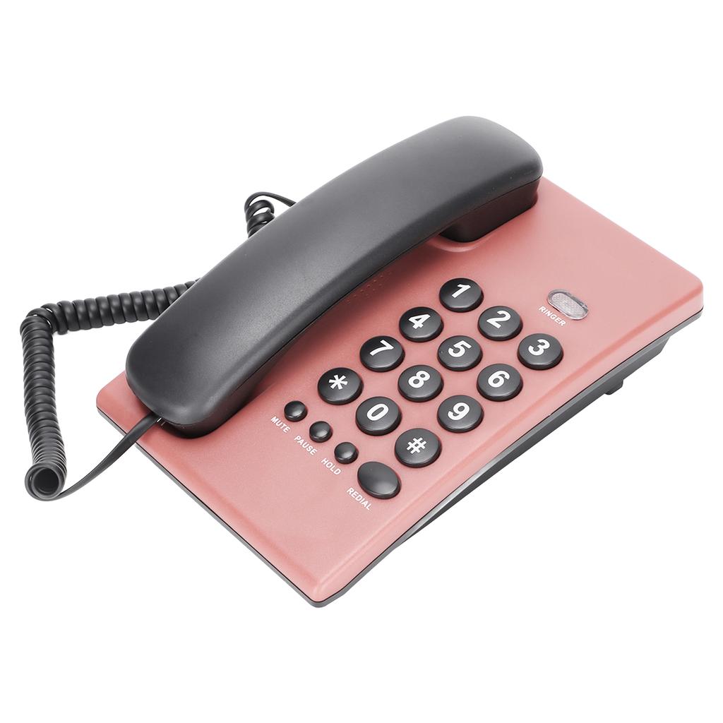 KXT504 Home Landline Multi Functional Battery Free Corded Telephone with Dual Magnetic Handset for