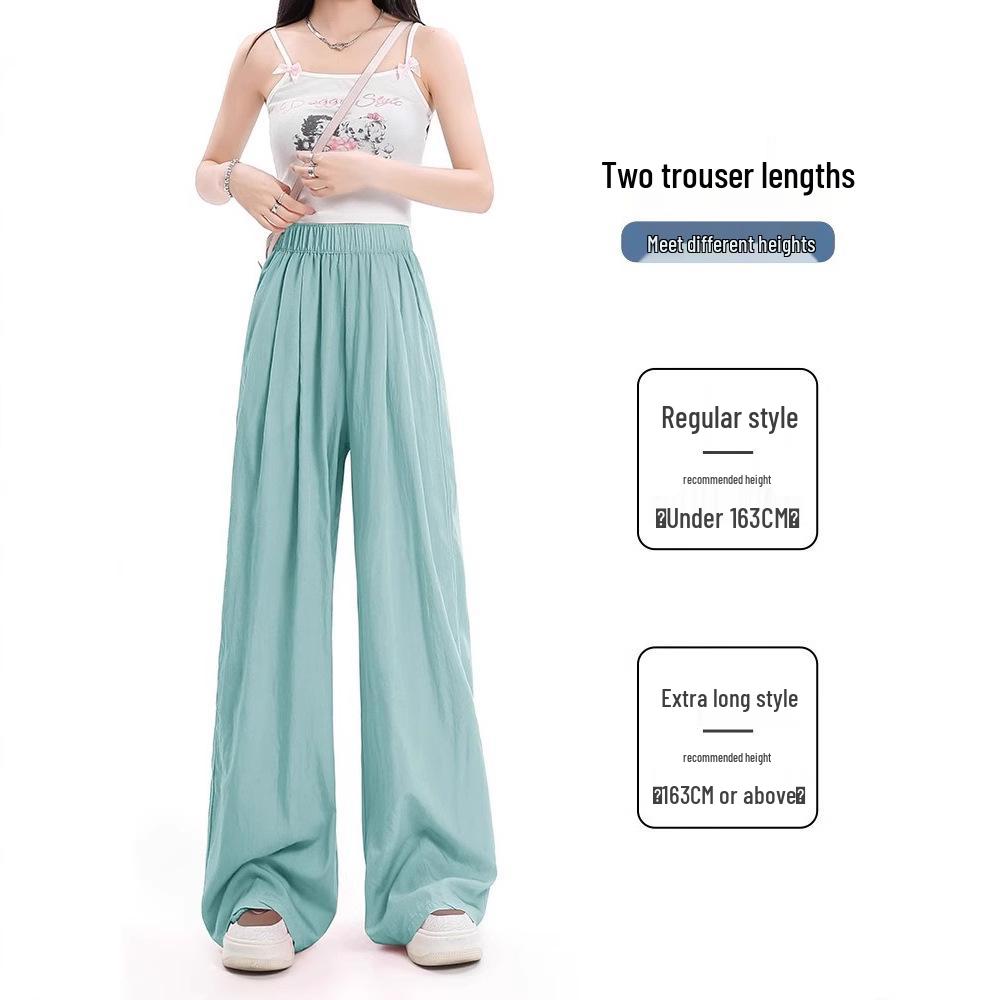 Women's High Waist Cotton Linen Wide Leg Pants - Plus Size, Casual Slimming, Spring/Summer