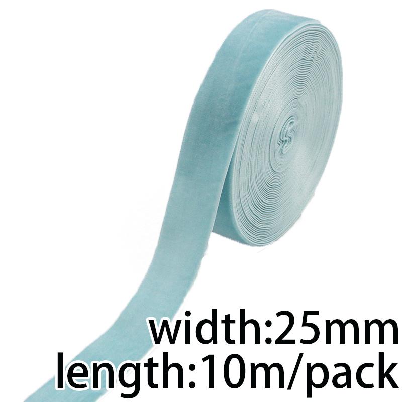 (10 Meters/roll) 25mm Velvet Ribbon Wholesale Gift Wrapping Decoration Christmas Lace Ribbons Handmade Holiday Party Decoration