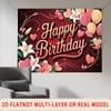 Party Backdrop Happy Birthday Birthday Pink Photo Booth Background Front Door Decor