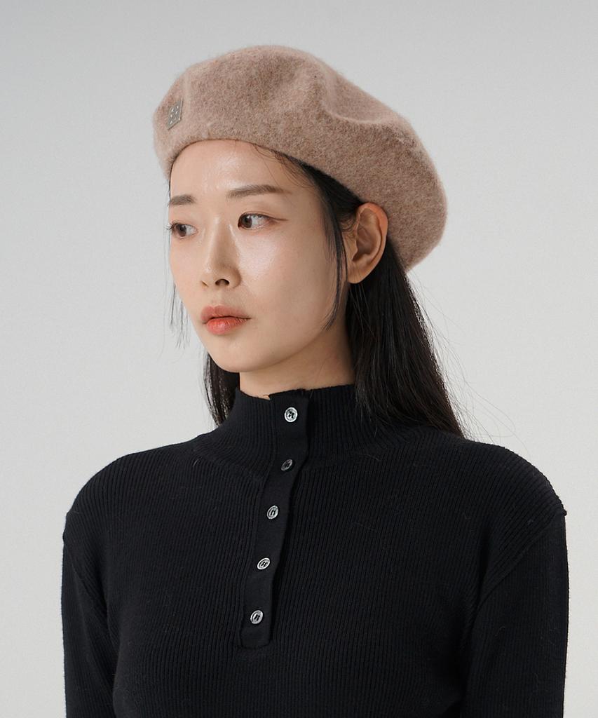 Aheule Rue Wool Beret_Beige