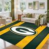 Green Bay Packers Design Crystal Velvet Rug Soft Decorative Mat for Bedroom Entrance