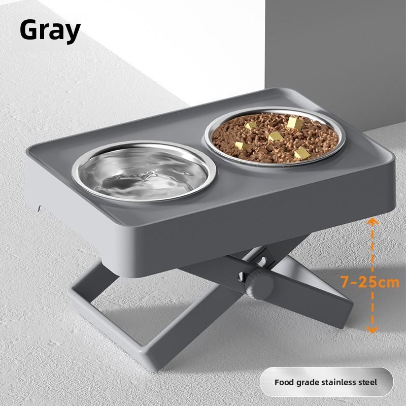 

Большая миска для собак, двойная миска для корма для собак, большая миска для питьевой воды с антидетонационным покрытием и высокими ножками, большая миска для домашних животных, товары для собак