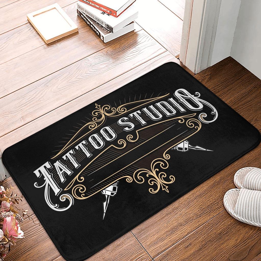 Tattoo Studio Front Door Mat Anti-Slip Outdoor Quick Dry Doormat Kitchen Balcony Entrance Rug Carpet