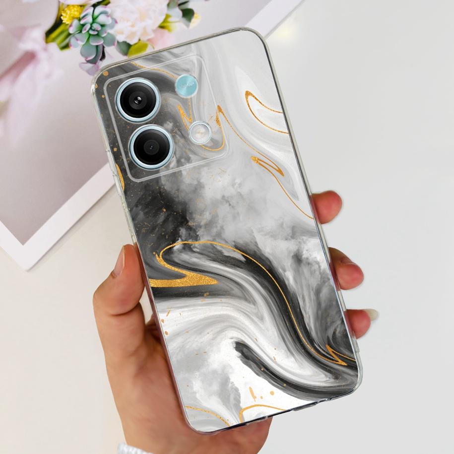 For Xiaomi Redmi Note 13 2024 Case Fashion Flower Soft Phone Case For Xiaomi Redmi Note 13 5G Soft Fundas Bumper Note13 4G Coque