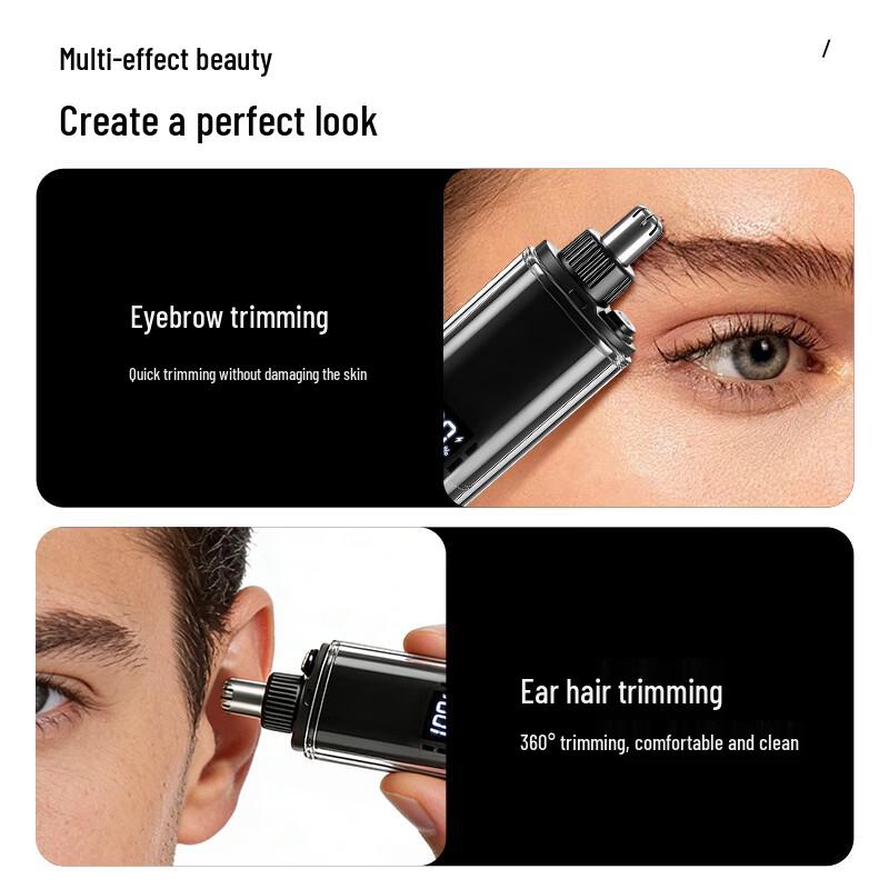 Jinshenquan Digital Display Electric Nose Hair Trimmer