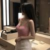 Summer new pure desire wind sling vest female slim and thin off-the-shoulder design versatile temperament top