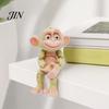Durable Animal Decoration 3D Printed Articulated Monkey Figurine, Multi-Color Cartoon Model with Style Collectible Movable Joints, Stress Relief