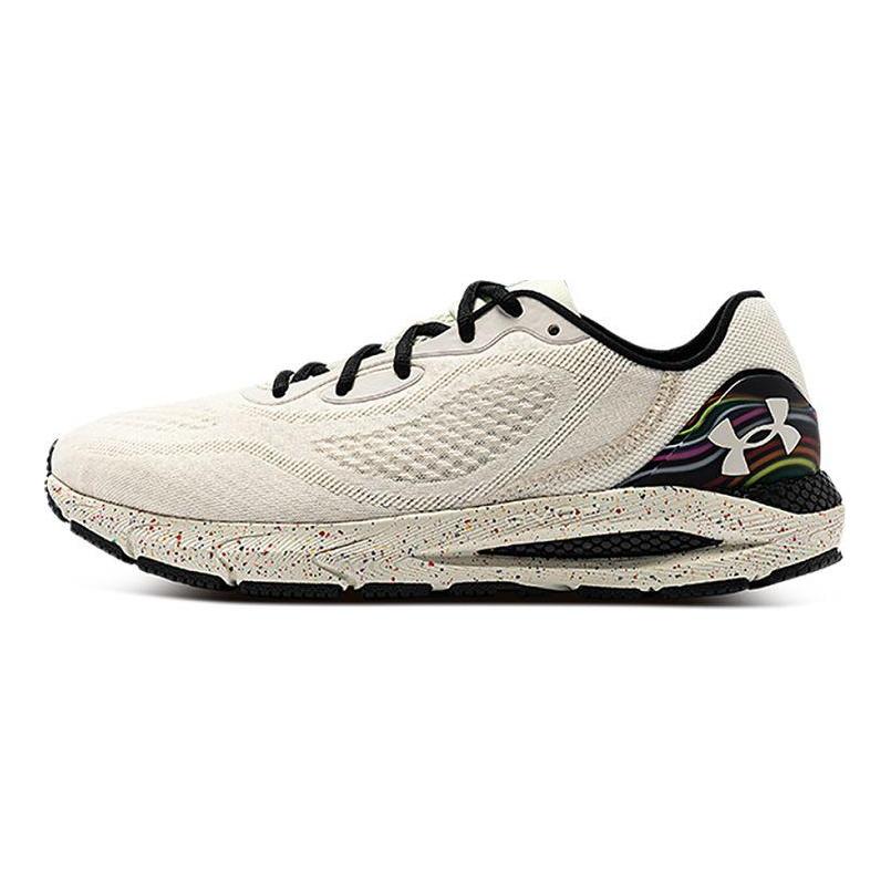 Under Armour HOVR Sonic 5 Pride CN Comfortable Fabric Low-Top Running Shoes Unisex sneaker Lime-White 3025670-100