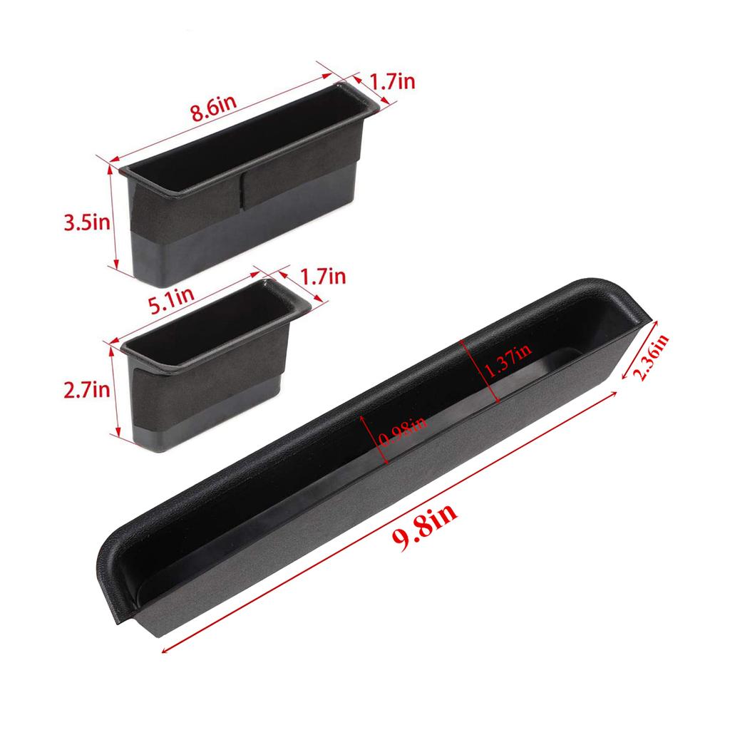 Car Front Passenger Grab Tray Door Handle Storage Box Organizer for Jeep Wrangler JK 2007-2009 2010 Stowing Tidying Accessories
