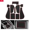 Smabee for VW Volkswagen Tiguan 2025 2026 Anti-Slip Gate Slot Mat PVC Center Console Liners Rubber Door Groove Pad Non-slip Mats