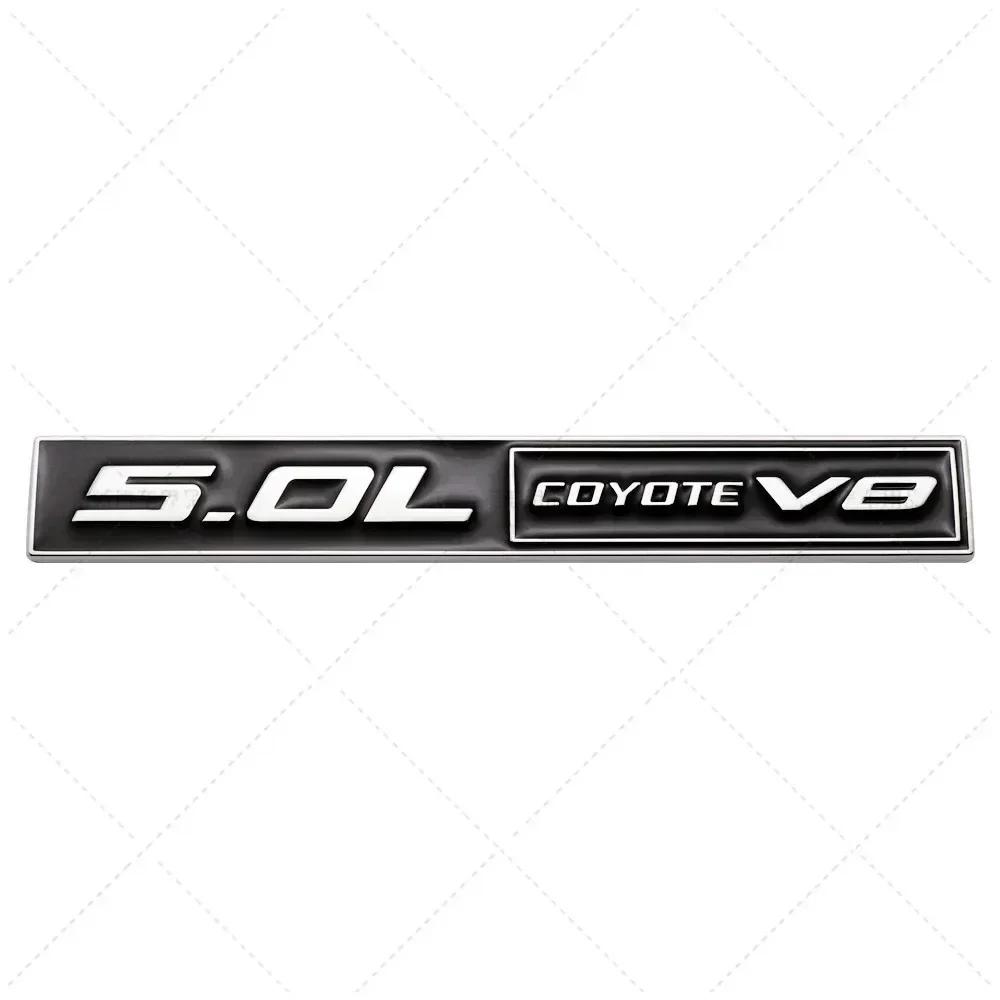 1Pc 3D Metal 5.0 COYOTE V8 Rear Trunk Side Fender Emblem Badge Sticker Car Accessories For Mustang 5.0 GT F150 FX4 Kuga MONDEO