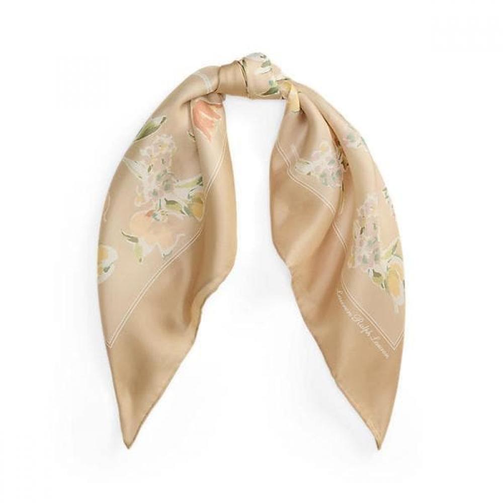 Lauren Ralph Lauren Floral Silk Square Scarf Walrhgs0j320479200 ONE