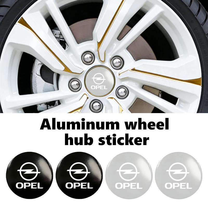 Aluminum Badge Auto Wheel Center Cover Stickers Hub Caps Decals For Opel Insignia Astra G J F K Vectra C H Corsa C B D Omega