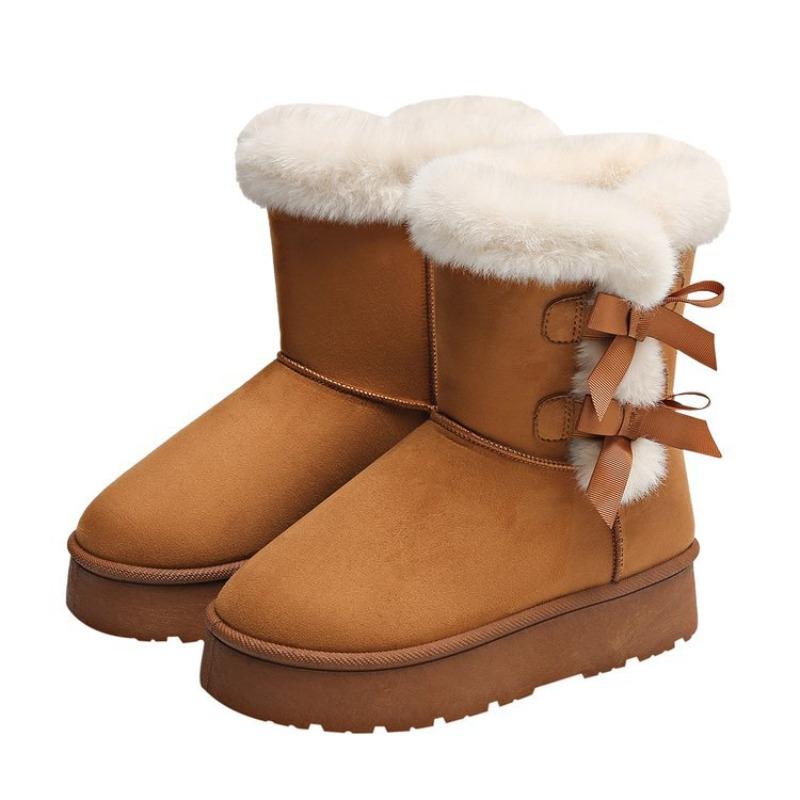 European and American winter new thick-soled velvet thickened snow boots women's cross-border warm towel short boots cotton shoes women